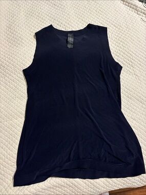 Norma Kamali Black Sleeveless Tank Top